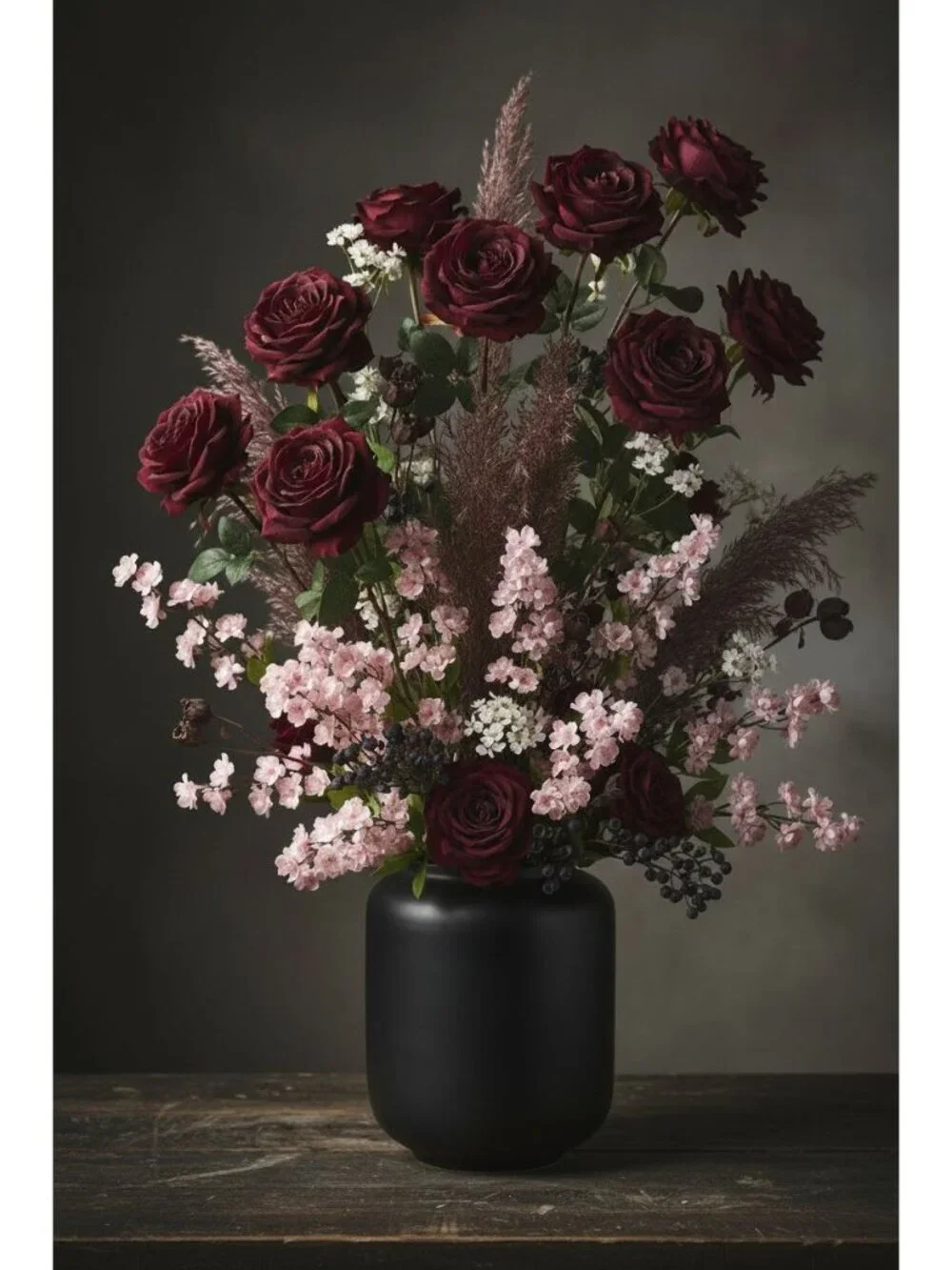 Pink Artificial Filler Flowers Set of 4 18 Inch Mini Blossom Stems for Wreaths A